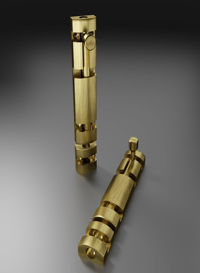 Atlantic 6 Inch Zaylo Tower Bolt for Doors & Windows | Antique Finish Aluminium Kundi/Chitakni Door Latch for Main Door, Bathroom & Bedroom | Heavy Duty Tower Bolt (Pack of 2) - Image 2